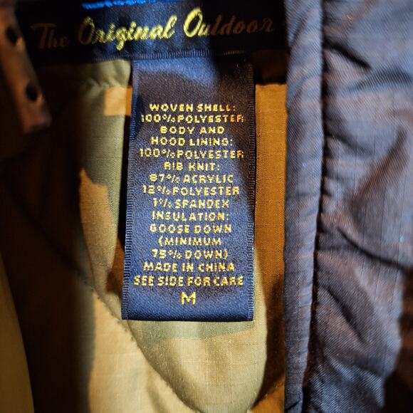 Eddie Bauer vintage Bauer down insulated jacket goose down size small brown - Picture 4 of 5